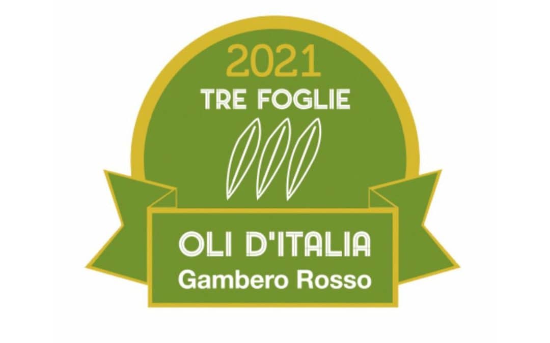 Logo del premio Tre Foglie Oli d'Italia